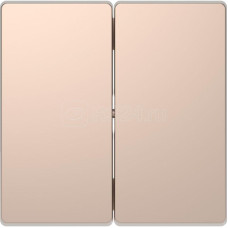 Двойная клавиша, шампань, MERTEN D-Life Schneider Electric MTN3400-6051