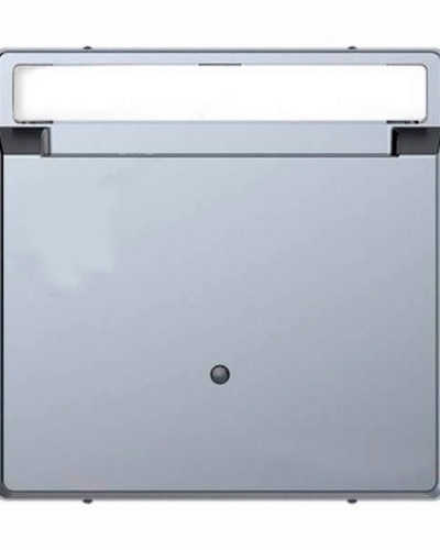 Карточный выключатель с подсветкой, нержавеющая сталь, Merten D-life Schneider Electric, MTN3854-6036