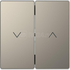 Клавиша для клавишного/кнопочного выключателя, Никель, MERTEN D-Life, Schneider Electric MTN3855-6050