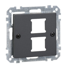 Центральна плата для розеток RJ11/RJ45 2- постова, антрацит, System M Merten Schneider Electric MTN291214