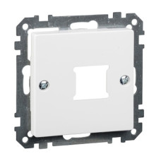 Центральна плата для розеток RJ11/RJ45 1 постова ,активно-білий System M Merten Schneider Electric MTN291525