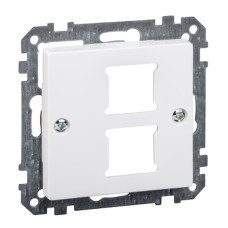 Центральна плата для розеток RJ11/RJ45 2- постова ,активно-білий, System M Merten Schneider Electric MTN291625