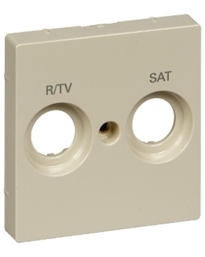 Центральная плата для розеток TV/SAT с маркировкой, 2-постовая, бежевый, System M, Merten Schneider Electric MTN299844