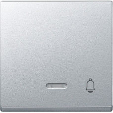 Клавиша со световым индикатором и символом "звонок", алюминий, Merten System M Schneider Electric MTN430860