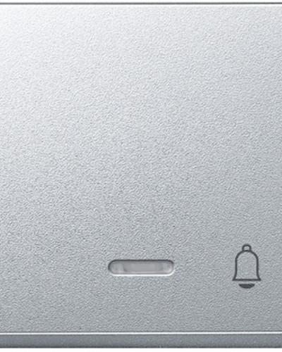Клавиша со световым индикатором и символом "звонок", алюминий, Merten System M Schneider Electric MTN430860