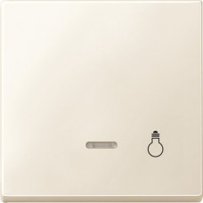 Клавиша с окошком светового индикатора и символом "свет", бежевый, Merten System D, Schneider Electric MTN437944 