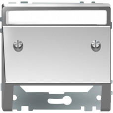 Центральная накладка с наклоном, нержавеющая сталь, Merten System Design D-Life, Schneider Electric MTN4540-6036