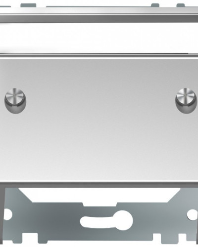 Центральна накладка з нахилом, нержавіюча сталь, Merten System Design D-Life, Schneider Electric MTN4540-6036