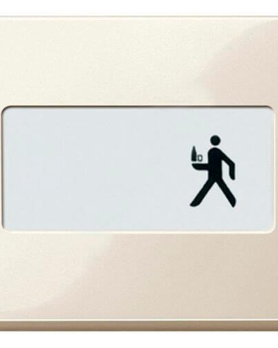 Клавіша з полем для підпису, бежевий, Merten System M Schneider Electric MTN432344