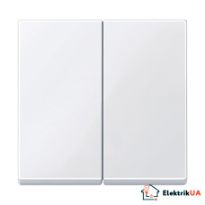 Клавиша двойная, белый глянцевый Merten System M Schneider Electric MTN432519