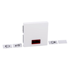 Клавиша с окошком для световой индикации, активно-белый, Merten System M Schneider Electric MTN432825