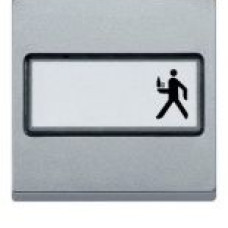 Клавиша с полем для надписи, алюминий Merten System M Schneider Electric MTN433360