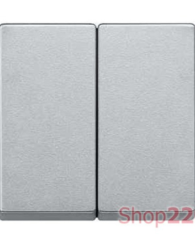 Двойная клавиша, алюминий, Merten System M Schneider Electric MTN433560