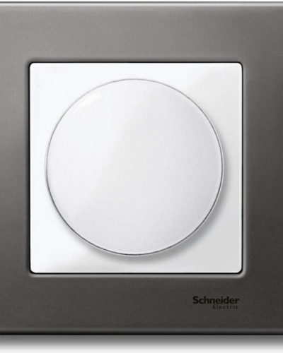 Центральна плата з поворотною кнопкою,білий Merten System M Schneider Electric MTN5250-0319