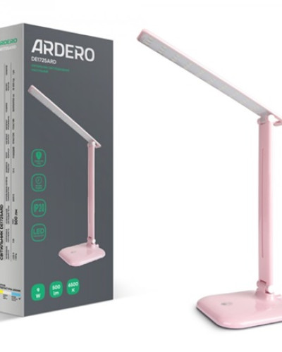 Настольный светодиодный светильник Ardero DE1725ARD 9 W 6500K розовый