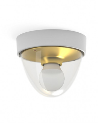 Світильник вуличний Nowodvorski NOOK WHITE/GOLD SENSOR PL