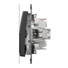 Одноклавишный кнопочный переключатель, Sedna Design & Element, Черный, SDD114116, Schneider Electric