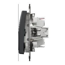 Одноклавишный переключатель Черный Sedna Design Schneider Electric SDD114106