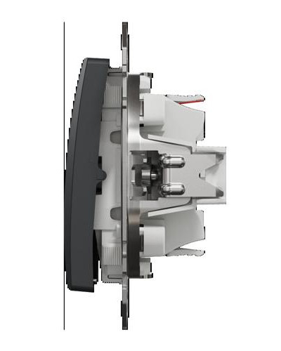 Одноклавишный переключатель Черный Sedna Design Schneider Electric SDD114106