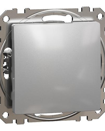 Одноклавішний кнопковий перемикач, Sedna Design & Element, Алюміній, SDD113116, Schneider Electric
