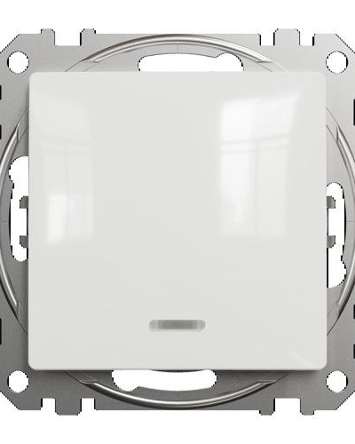 Одноклавишный переключатель с подсветкой Белый Sedna Design Schneider Electric SDD111106L