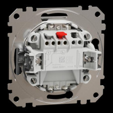 Одноклавишный выключатель с подсветкой LED Алюминий Sedna Design Schneider Electric SDD113101L