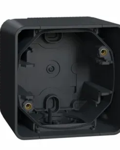 Одинарный бокс для наружного монтажа черный IP55 MUREVA S