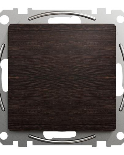 Однопостовая заглушка, Sedna Design & Elements, Венге-эффект дерева, SDD181904, Schneider Electric