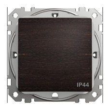 Переключатель однокавишный, Sedna Design & Element с защитой IP44, Венге - имитация дерева, SDD281106, Schneider Electric