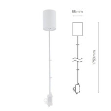 Підвіс Nowodvorski CL ITAKA POWER SUPPLY KIT WHITE PL