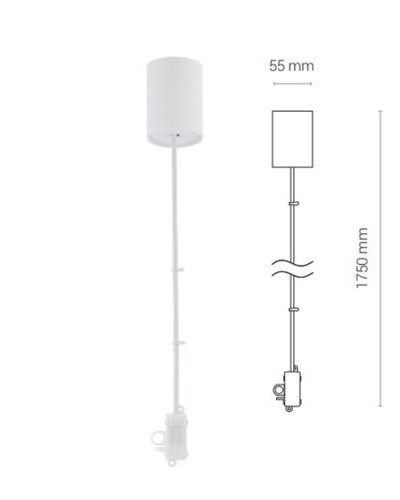 подвесной Nowodvorski CL ITAKA POWER SUPPLY KIT WHITE PL