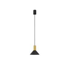 Підвісний світильник Nowodvorski HERMANOS A BLACK/SOLID BRASS PL