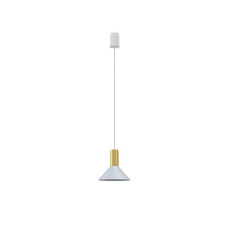 Підвісний світильник Nowodvorski HERMANOS A WHITE/SOLID BRASS PL