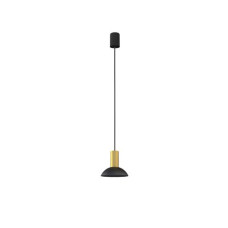 Підвісний світильник Nowodvorski HERMANOS C BLACK/SOLID BRASS PL
