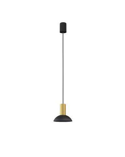 Підвісний світильник Nowodvorski HERMANOS C BLACK/SOLID BRASS PL