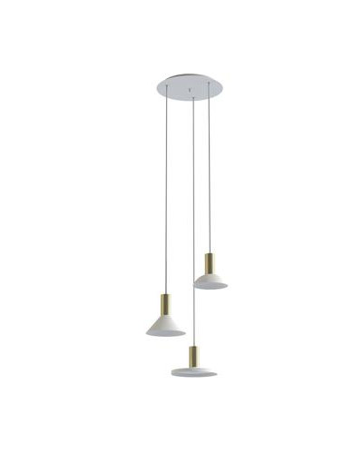 Підвісний світильник Nowodvorski HERMANOS III WHITE/SOLID BRASS PL