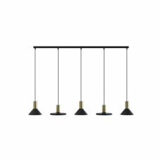 Підвісний світильник Nowodvorski HERMANOS V BLACK/SOLID BRASS PL
