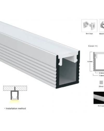 Профиль алюминиевый LP-SL063-1м.