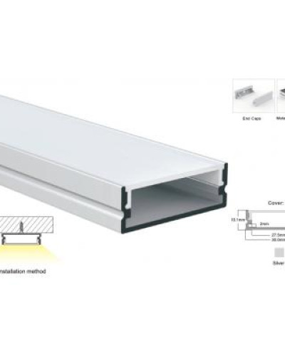 Профиль алюминиевый LP-SL265-1м.