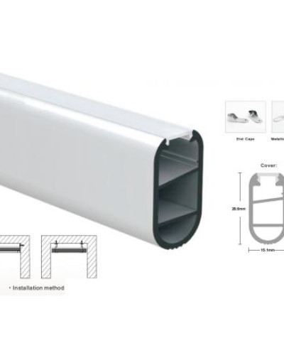 Профиль алюминиевый LP-SL312-1м.