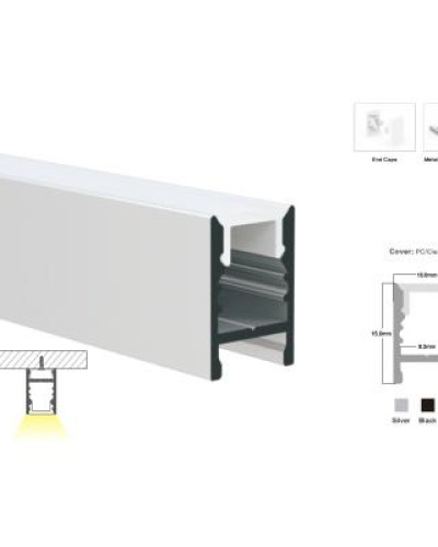 Профиль алюминиевый LP-SL367B-1м.