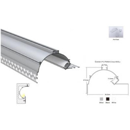 Профиль алюминиевый LP-SL510-1м. (белый)