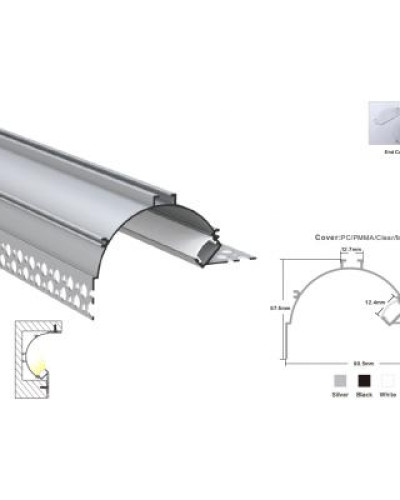 Профиль алюминиевый LP-SL510-1м. (белый)