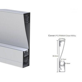 Профиль алюминиевый LP-SL512-1м. (черный)