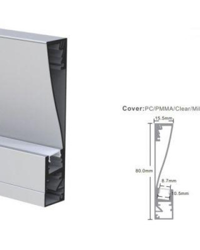 Профиль алюминиевый LP-SL512-1м. (черный)