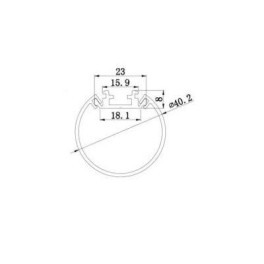 Профиль алюминиевый LP-SPL173-1м.