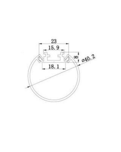 Профиль алюминиевый LP-SPL173-1м.