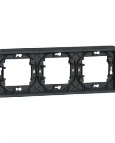 Рамка 3-постовая горизонтальная черная IP55 MUREVA S