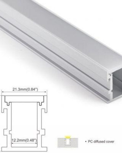 Рассеиватель матовый LP-SALP034-1м. (в ламелях по 2м)
