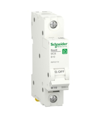 Автоматичний вимикач RESI9 Schneider Electric 10 A, 1P, крива В, 6кА